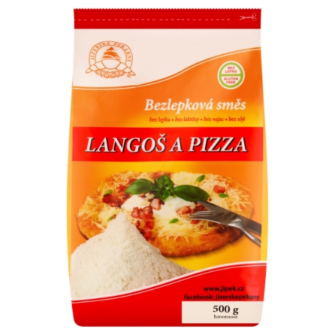 Jizerské Pekárny Langoš a pizza bezlepková směs 500g