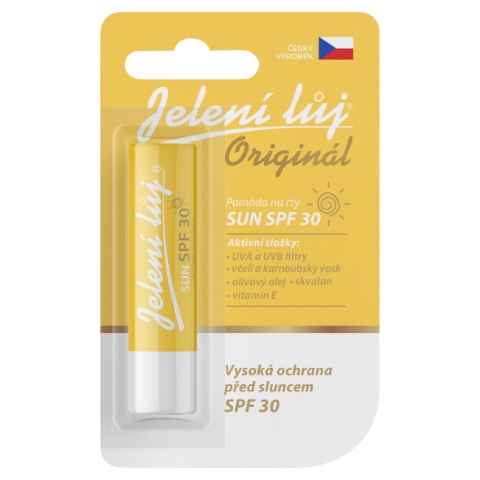Jelení Lůj Originál Sun pomáda na rty SPF 30