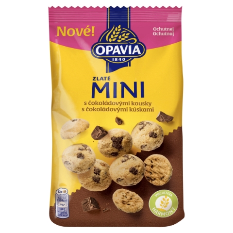 Opavia Zlaté Mini s čokoládovými kousky 180g