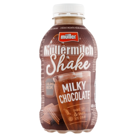 Müller Müllermilch Shake mléčný nápoj s příchutí mléčné čokolády 400g