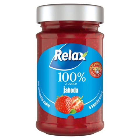 Relax 100% z ovoce jahoda 220g