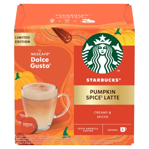 STARBUCKS Pumpkin Spice Latte by NESCAFÉ Dolce Gusto - 12 kapslí (6 šálků)