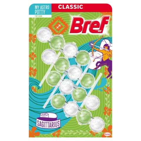 Bref My Astro Potty Fire Signs tuhý WC blok 4 x 50g