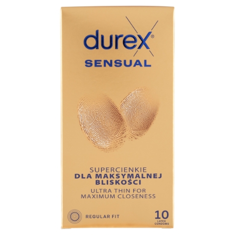 Durex Sensual Regular Fit kondomy 10 ks