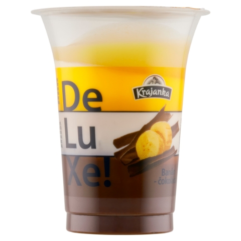 Krajanka DeLuXe! Jogurt smetanový banán-čokoláda 150g