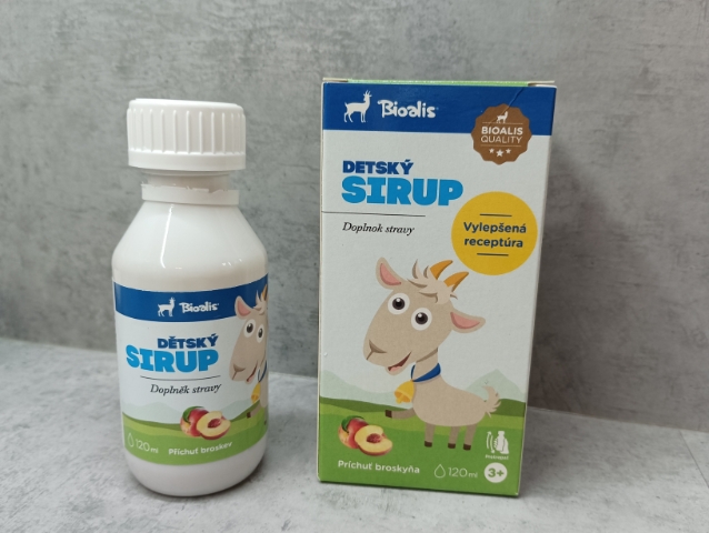 Bioalis dětský sirup - kozí kolostrum