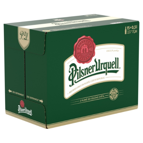 Pilsner Urquell Pivo ležák světlý 15 x 0,5l (7,5l)