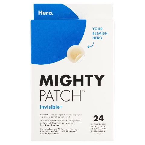 Hero Mighty Patch Invisible+ hydrokoloidní náplasti 12 mm 24 ks