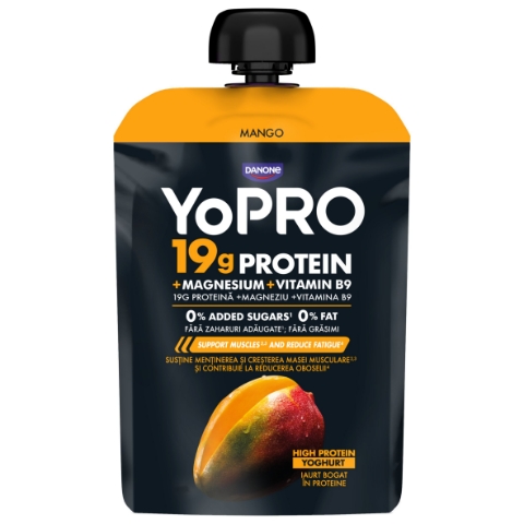 YoPRO pouch jogurt s tvarohem - mango 150g