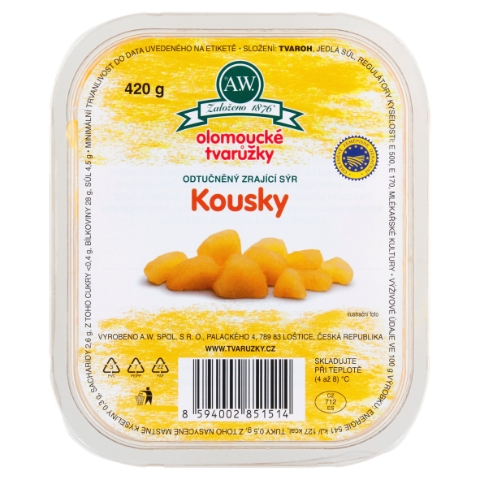 A.W. Olomoucké tvarůžky kousky 420g