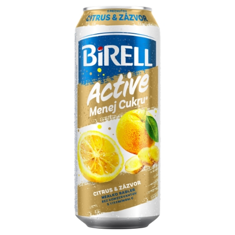 Birell Active S příchutí citrus & zázvor 0,5l