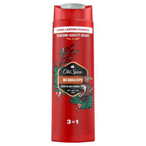 Old Spice Bearglove Sprchový Gel A Šampon Pro Muže 400 ml Dlouhotrvající Svěžest