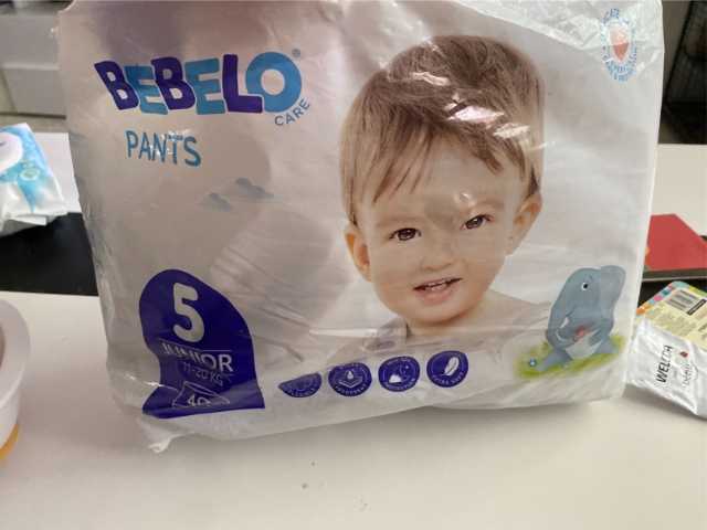 BEBELO Care Pants Junior 5 plenkové kalhotky 40 ks