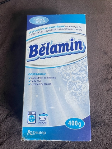 Bělamin Na bělení záclon a bílého prádla speciální prací prostředek 400 g