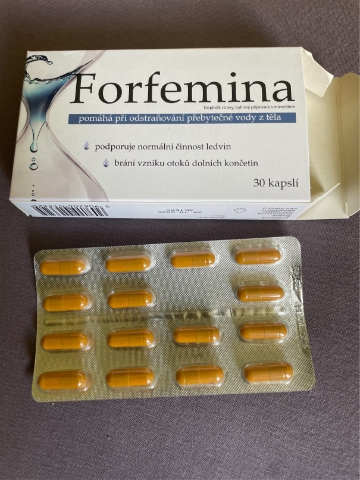 Forfemina přípravek na odvodnění těla 30 kapslí