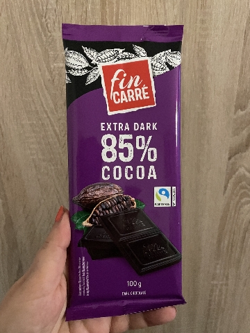 Fin carré extra dark 85% cocoa 100g