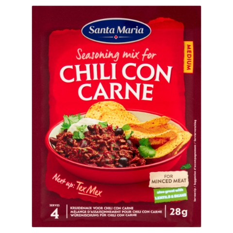 Santa Maria Chilli Con Carne kořenící přípravek sypký 28g