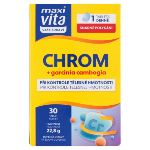 Maxi Vita Vaše Zdraví Chrom + garcinia cambogia 30 tablet 22,8g