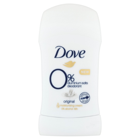 Dove tuhý deodorant Original 0% aluminium salts 40ml
