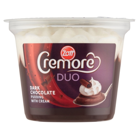 Zott Cremore Duo mléčný čokoládový dezert se šlehačkou 190g