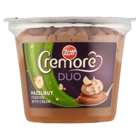 Zott Cremore Duo mléčný lískooříškový dezert s kakaovou šlehačkou 190g