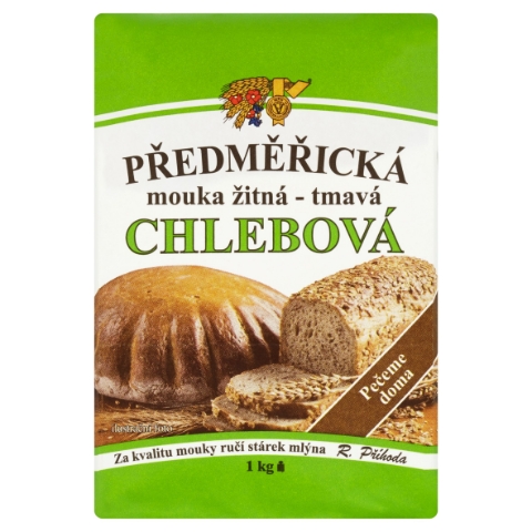 Mlýny J. Voženílek Předměřická mouka žitná tmavá chlebová 1kg