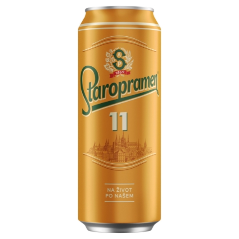 Staropramen Jedenáctka pivo ležák světlý 0,5l