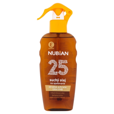 Nubian Suchý olej na opalování SPF 25 200ml