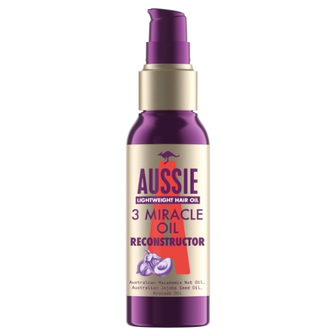 Aussie 3 Miracle Oil Na Intenzivní Péči Pro Lehké Ošetření 100ml