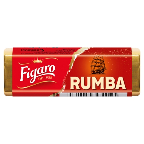 Figaro Rumba hořká čokoláda plněná mléčnou náplní s rumovou příchutí 32g