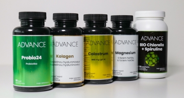 Prémiové produkty Advance nutraceutics na posílení imunity, optimalizaci trávení, regeneraci svalů a podporu krásy