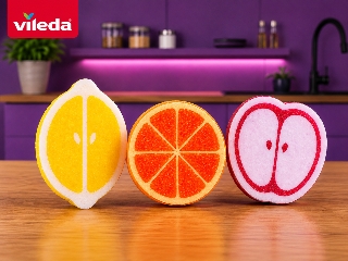 Úklid, který voní po ovoci. Otestujte nové houbičky Vileda Punch
