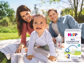 Protože každému rodiči záleží na spokojeném bříšku. Otestujte HiPP 2 BIO COMBIOTIK®